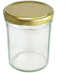 12er Set Sturzglas 230 ml HOCH To 66 goldener Deckel incl. Diamant Gelierzauber