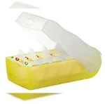 HAN 998-653 Karteibox CROCO, DIN A8, f&uuml;r 500 Karten, incl. 5 St&uuml;tzplatten,