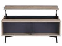 SIT Möbel Couchtisch mit höhenverstellbarer Deckplatte | L 58 x B 100 x 39 cm 