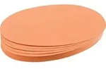Franken Oval Moderationskarten 19 x 11 cm Papier Orange 500 St&uuml;ck