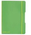 Notizheft flex PP, kariert 40 Blatt, Papier 80g, hellgr&uuml;n, mit Wechselcover