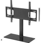 Ebuy24 B-TTS 600 Fernsehtisch mit Glasfuss Schwarz.