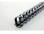 GBC Kunststoff Binder&uuml;cken Schwarz 12 mm 95 Blatt DIN A4 100 St&uuml;ck