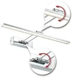 Paulmann Galeria LED Bilderleuchte Beam 2700K 450lm 230V 5W Wei&szlig;#Chrom 99891