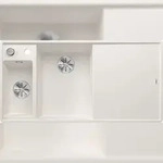BLANCO GmbH + Co KG BLANCO AXIA III 6 S-F fl&auml;chenb&uuml;ndige Sp&uuml;le SILGRANIT Wei&szlig;