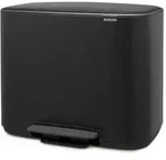 Bo Treteimer 3x11 Liter, Brabantia, VB 121104, Matt Schwarz