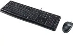 Logitech MK120 USB Tastatur, Maus-Set Spritzwassergesch&uuml;tzt US-International,...