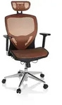 B&uuml;rostuhl / Chefsessel VENUS ONE Netzstoff orange hjh OFFICE