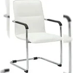 CLP Freischwinger Seattle Kunstleder Kunstleder HBT: 92x57x59 cm wei&szlig;