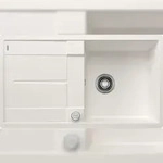 BLANCO GmbH + Co KG BLANCO METRA 5 S-F fl&auml;chenb&uuml;ndige Sp&uuml;le, SILGRANIT, wei&szlig;,