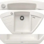 BLANCO GmbH + Co KG BLANCO ZIA 9 E Sp&uuml;le, Becken 514750 wei&szlig; 60cm