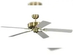 Pepeo Deckenventilator Potkuri Messing antik / Wei&szlig; 132