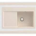 Villeroy & Boch fl&auml;chenb&uuml;ndige Keramiksp&uuml;le, Subway 45 flat Ivory Beige...