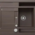 BLANCO GmbH + Co KG BLANCO METRA 45 S-F fl&auml;chenb&uuml;ndige Sp&uuml;le, SILGRANIT, Cafe,