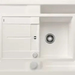 BLANCO GmbH + Co KG BLANCO METRA 45 S-F fl&auml;chenb&uuml;ndige Sp&uuml;le, SILGRANIT, wei&szlig;,