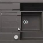BLANCO GmbH + Co KG BLANCO METRA XL 6 S-F fl&auml;chenb&uuml;ndige Sp&uuml;le SILGRANIT Felsgrau