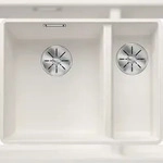 BLANCO GmbH + Co KG BLANCO SUBLINE 340/160-F fl&auml;chenb. Sp&uuml;le SILGRANIT Wei&szlig;