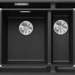 BLANCO GmbH + Co KG BLANCO SUBLINE 340/160-F fl&auml;chenb. Sp&uuml;le SILGRANIT AnthrazitBe.