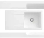 Villeroy & Boch Villeroy&Boch Sp&uuml;lbecken, K&uuml;chensp&uuml;le Siluet 60 Wei&szlig; Alpin
