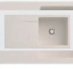 Villeroy & Boch Villeroy&Boch Rechteckiges Sp&uuml;lbecken, K&uuml;chensp&uuml;le Siluet 60 Crema