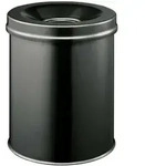 Durable 3305 01 Papierkorb Safe rund 15 Liter, schwarz