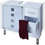VCM Badm&ouml;bel Waschbeckenunterschrank Darola Wei&szlig; H. 58 x B. 67 x T. 30 cm