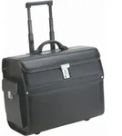J&uuml;scha Alassio Pilotenkoffer MONDO mit Laptopfach und Trolleysystem schwarz 45033