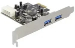 DeLock PCI Express card > 2x USB 3.0 USB-Adapter PCI Express x1 5 Gbps PCI-Express