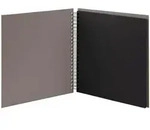 Fotoalbum Whire-O 60 Seiten 290x290mm taupe/schwarz