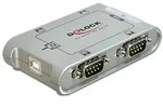 Delock USB 2.0 zu 4 x Seriell Adapter