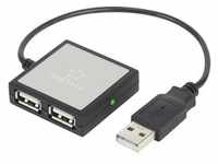 renkforce 4 Port USB 2.0 Hub mit Kabel