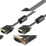 Goobay 68139 Full HD SVGA Monitorkabel, vergoldet, 15 m, Schwarz - VGA-Stecker