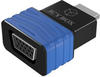 ICY BOX HDMI - VGA, M/F Schwarz, Blau