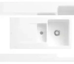 Villeroy & Boch Villeroy&Boch Sp&uuml;lbecken, K&uuml;chensp&uuml;le Siluet 60 R Wei&szlig; Alpin