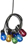 Konstsmide LED Biergartenkette, bunt, 20 bunte Birnen / 40 warm wei&szlig;e Dioden,...