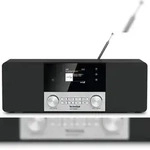 TechniSat DIGITRADIO 4 C Tischradio DAB+, UKW, DAB Bluetooth? Schwarz, Silber