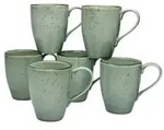 CreaTable Nature Collection Stone Kaffeebecher 6-tlg Steinzeug