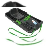 KHW Schlitten Snow-Fox anthrazit, Schneerennfahrer, Schwarz, Kunststoff, 1 Sitz(e) 2