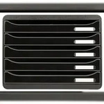 Exacompta 308714D 1x BIG-BOX PLUS QUER MAXI 4 Schubladen Office - Schwarz Glossy