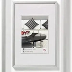 walther + design Chair Aluminium Bilderrahmen 18x24 cm SILBER