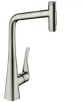 hansgrohe Metris Select M71 Einhebel-K&uuml;chenmischer 320, Ausziehbrause, 2jet, sBox,