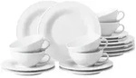 Seltmann Weiden Beat Color Glaze Teeservice klein 18-teilig - Wei&szlig;
