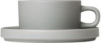 Blomus Pilar Set 2 Teetassen Mirage Grey 170 ml