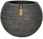 Capi Blumentopf Nature Rib Kugel 40 x 32 cm Anthrazit KOFZ270