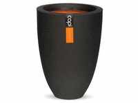 Capi Vase Urban Smooth Elegant Niedrig 26x36 cm Schwarz KBL781