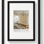 walther + design Peppers Holz Bilderrahmen 40x50 cm SCHWARZ