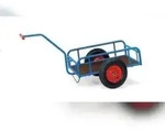 Fetra Handwagen, Tragl. 400kg, Ladefl. LxB 845x545mm, Gitterrost, Gel&auml;nder, RAL5007,