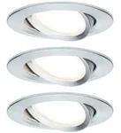 Paulmann LED Einbauleuchte Nova Coin 3er-Set schwenkbar rund 84mm 50&deg; Coin 3x6W
