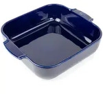 PEUGEOT Keramik Auflaufform APPOLIA 28cm Quadratisch Blau Sp&uuml;lmaschinenfest