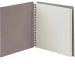 Fotoalbum Whire-O 60 Seiten 230x230mm taupe/offwhite